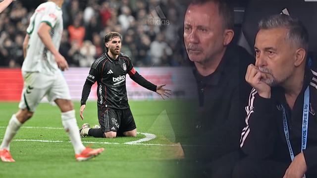 Konyaspor Beşiktaş’ı eledi! Sergen Yalçın’a su şişesi fırlatıldı! İstifa sesleri ortalığı yıktı